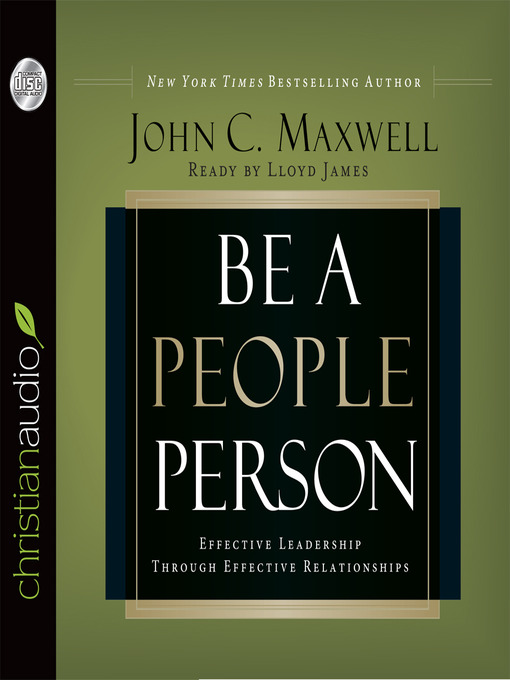 Title details for Be a People Person by John C. Maxwell - Available